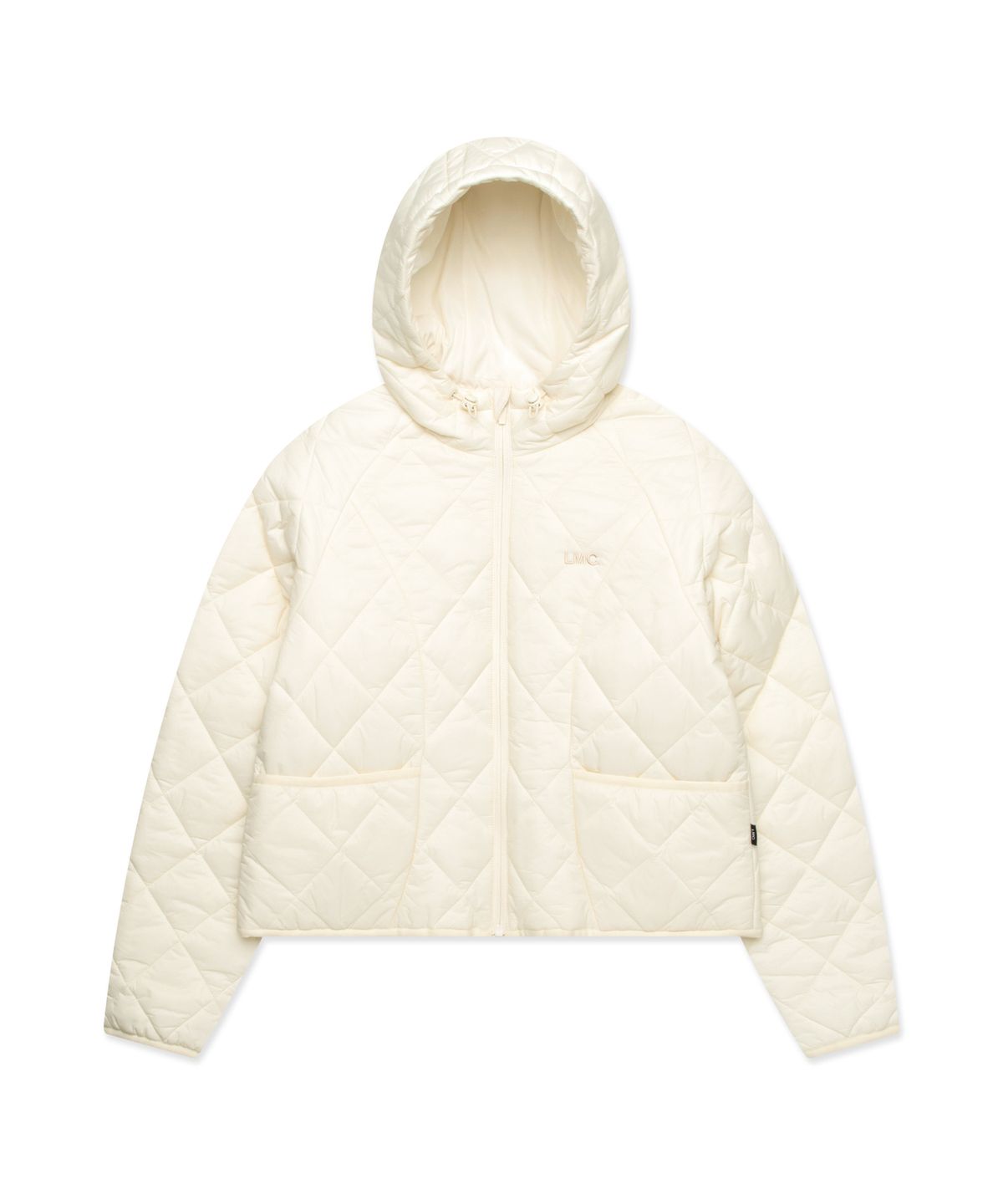 엘엠씨(LMC) WM OG QUILTED HOODIE JACKET ivory
