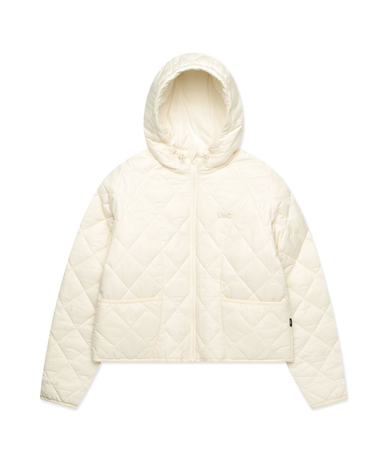 WM OG QUILTED HOODIE JACKET ivory