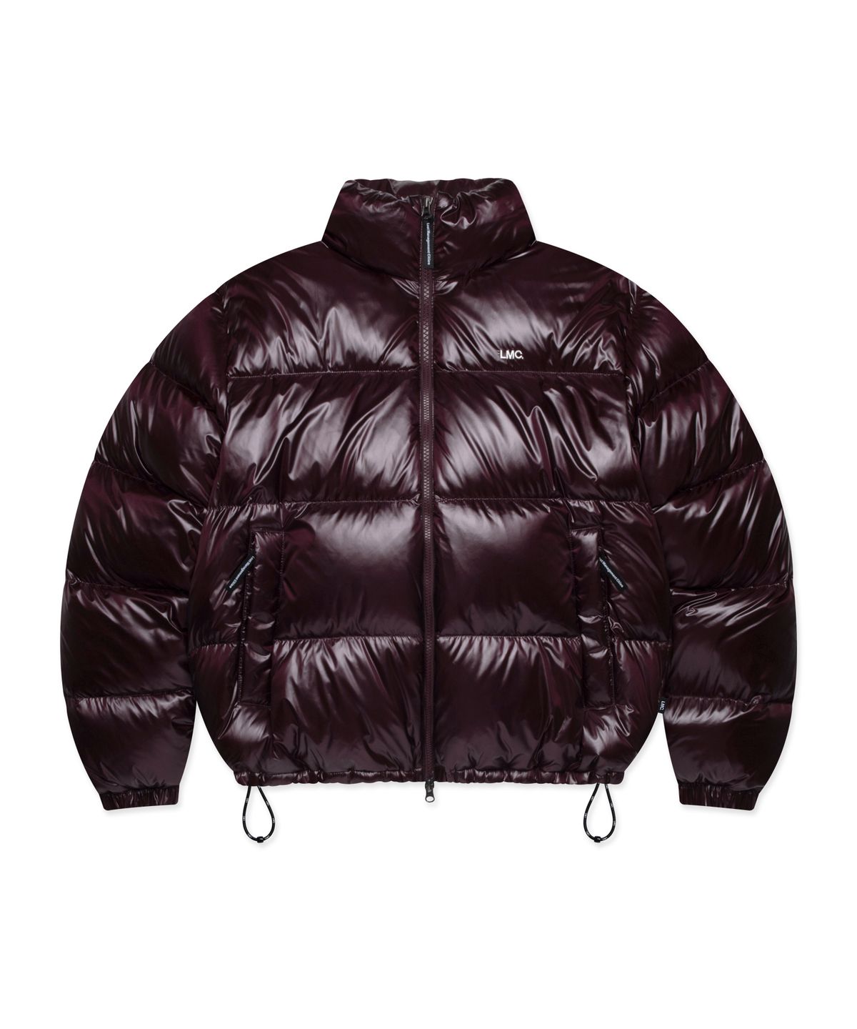 엘엠씨(LMC) OG GLOSSY PUFFER DUCK DOWN PARKA burgundy