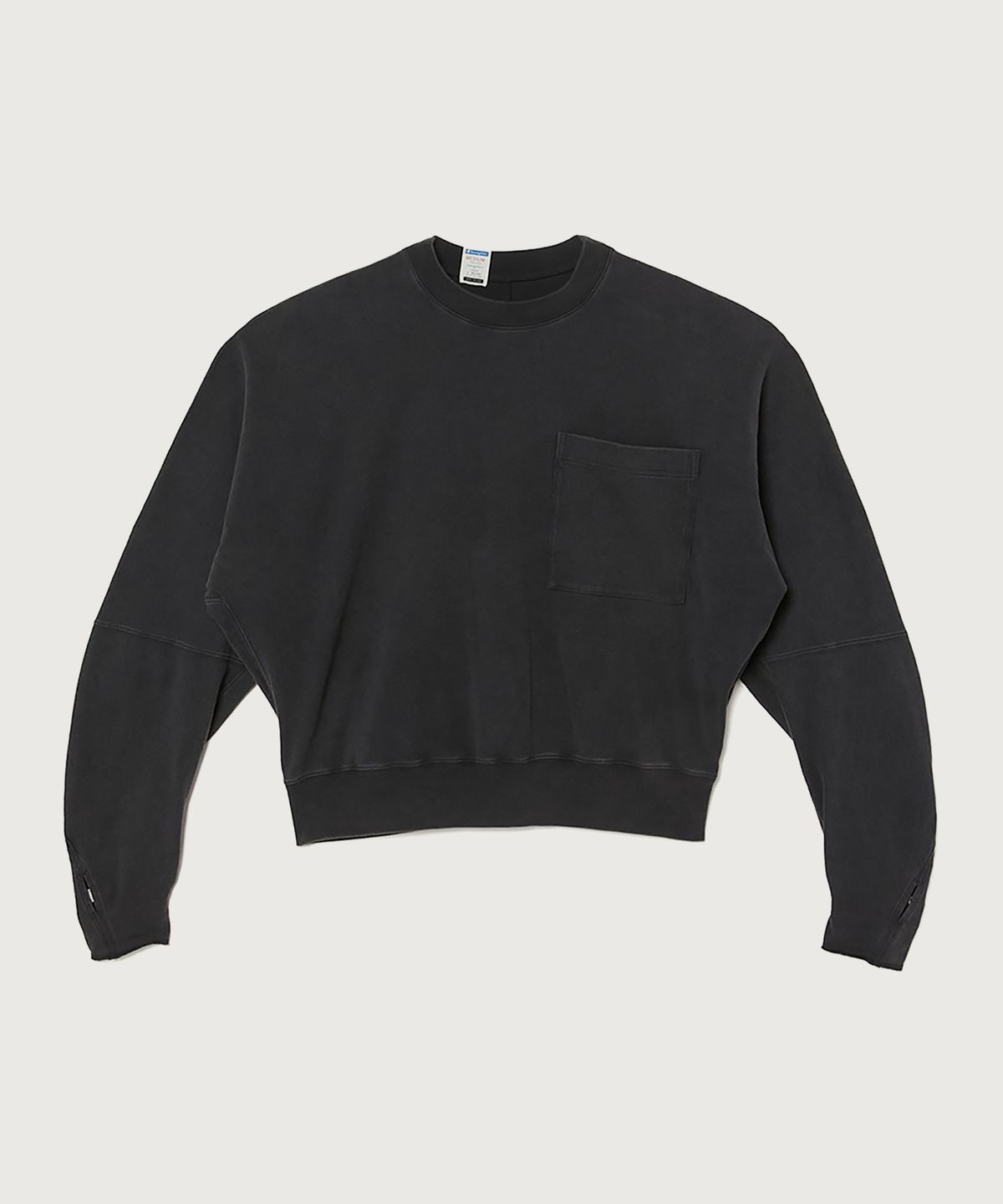챔피온(CHAMPION) 챔피온 X 엔할리우드 빅 포켓 롱슬리브 Off Black