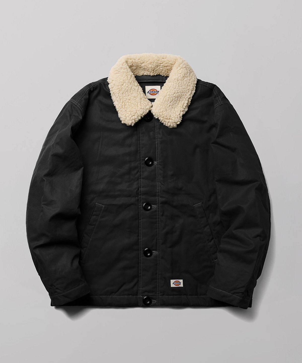 디키즈(DICKIES) 캔버스 왁스 재킷 Black
