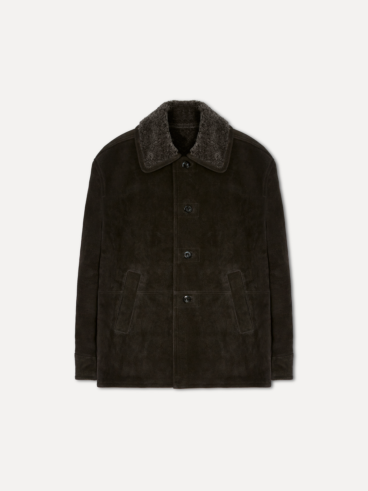 라벨아카이브(LABELARCHIVE) W Beacon shearling jacket tobacco