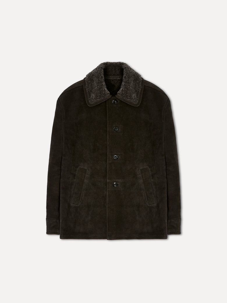 W Beacon shearling jacket tobacco