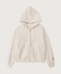 여성 리버스위브 스몰 로고 루즈핏 후드 집업 Oatmeal
