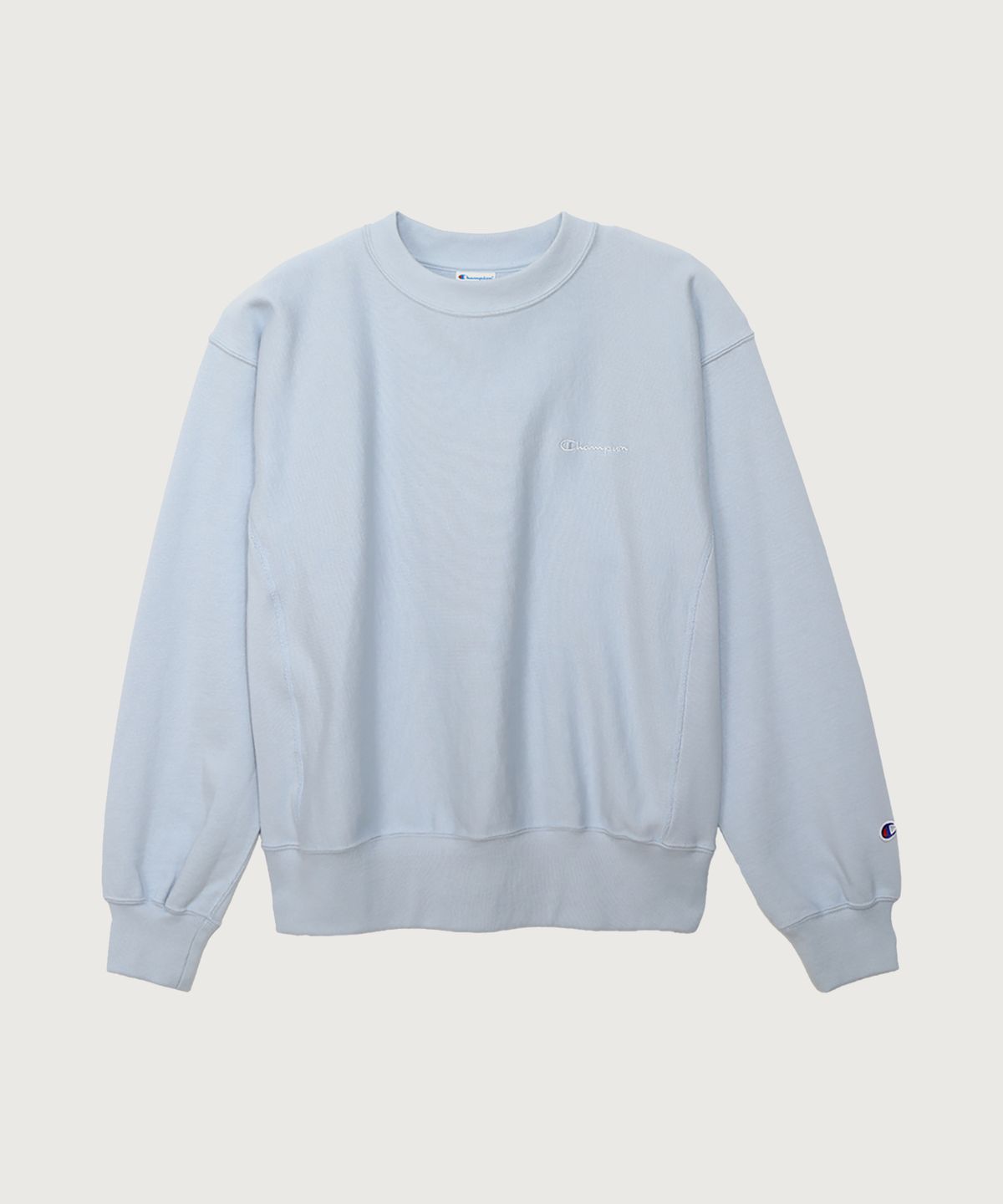 챔피온(CHAMPION) 여성 리버스위브 루즈핏 크루넥 스웨트셔츠 Light Blue