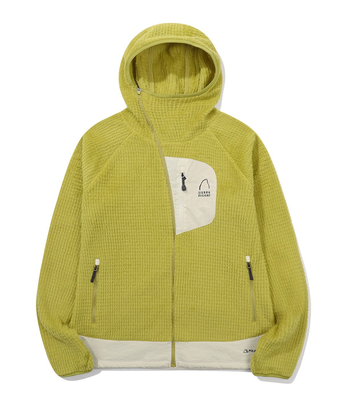 시에라디자인(SIERRA DESIGNS) W) 모스(MOSS) 폴라텍 알파 다이렉트 190 후드집업 YELLOW
