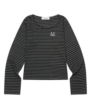 리네라 유넥 스트라이프 긴팔 티 (3컬러)