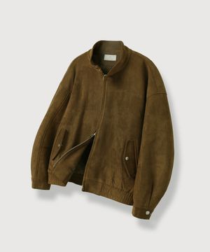 윌리엄 스웨이드 해링턴 자켓_Brown