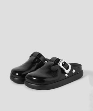 (WOMEN) 청키솔 빅버클 크로그  블랙 (HH59K2G715)