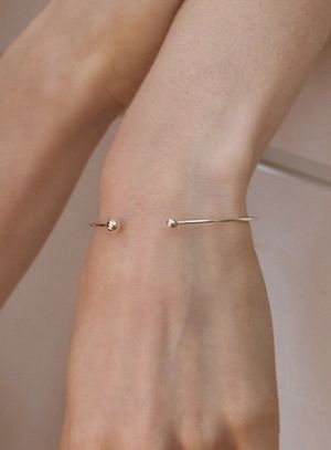 [실버925] 트윈 볼 뱅글 팔찌