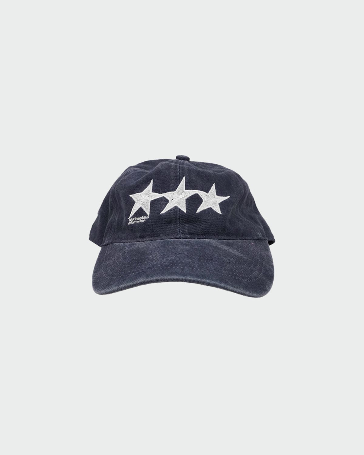 마이딥블루메모리즈(MY DEEP BLUE MEMORIES) SSSTAR STONE WASHED BALL CAP (NAVY)