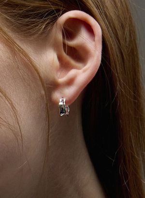 [실버925] 리브 웨이브 귀걸이