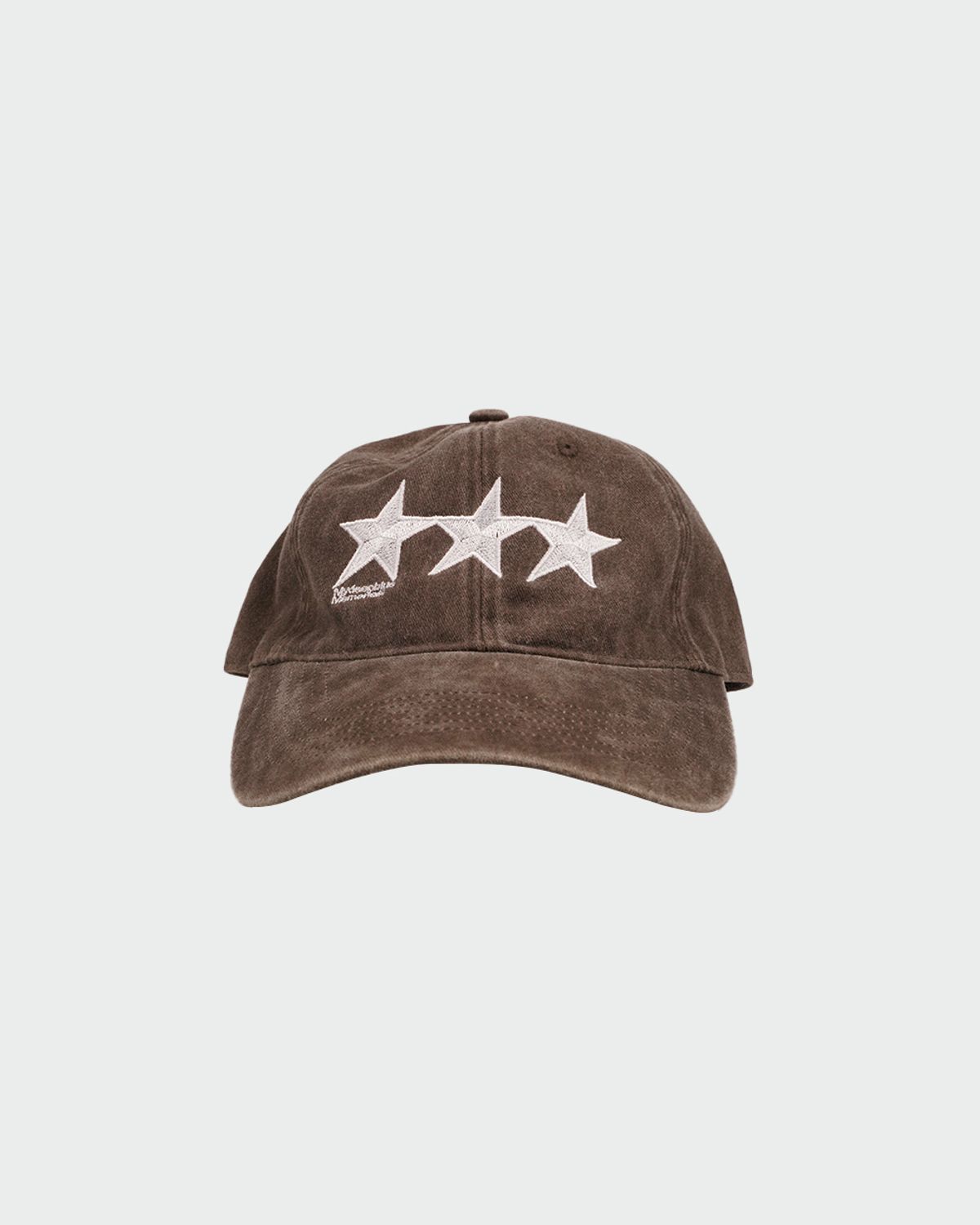 마이딥블루메모리즈(MY DEEP BLUE MEMORIES) SSSTAR STONE WASHED BALL CAP (BROWN)