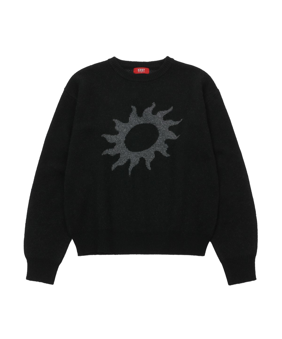 에스이에스티(S'EST) Solaris Jacquard Knit Black