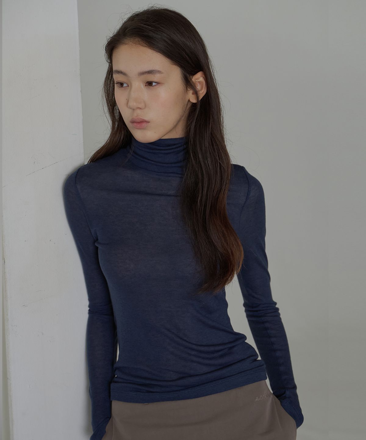 벗튼(BUT'TON) Wool See-Through Polar Tee (6 colors)