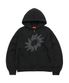 Solaris Applique Hoodie Zip Up Black