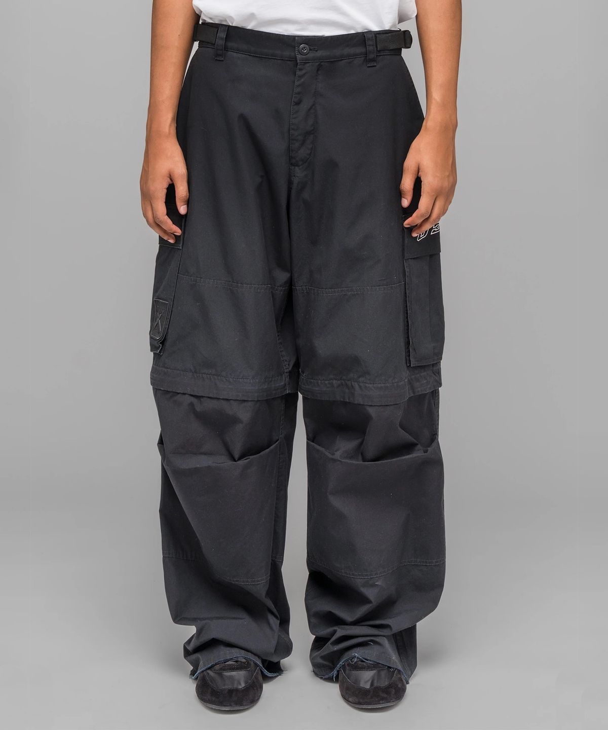032씨(032C) (U) 더블 엣지 스워드 카고 팬츠 블랙 DOUBLE-EDGED SWORD CARGO PANTS BLACK