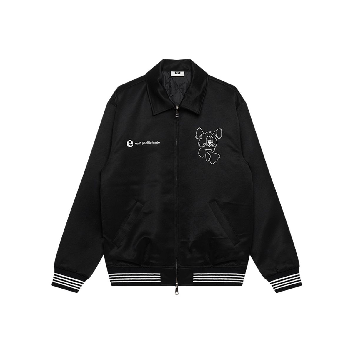 이피티(EPT) NIBBLE SATIN JACKET (BLACK)