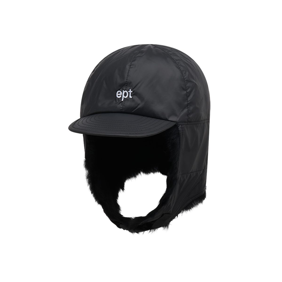 이피티(EPT) LOGO TRAPPER HAT (BLACK)