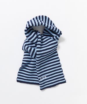 스트라이프 머플러 블루
