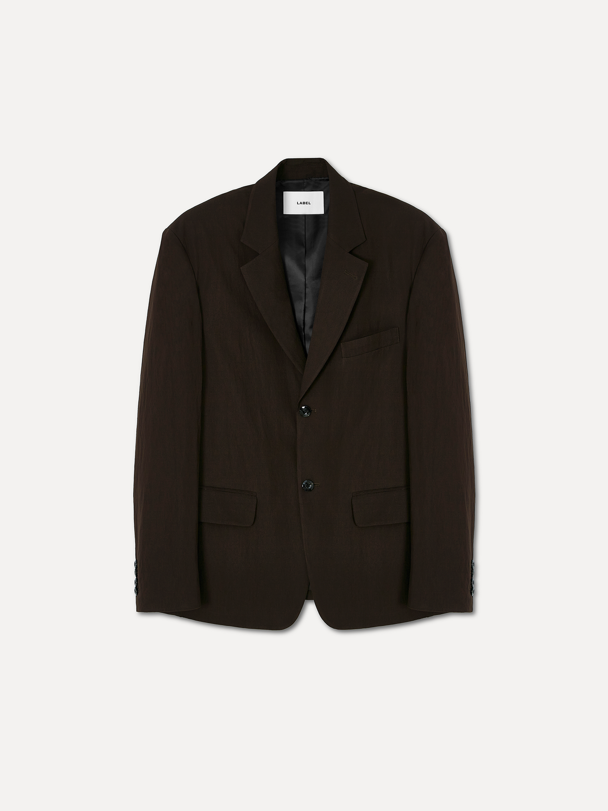 라벨아카이브(LABELARCHIVE) Denby flowly tailored jacket mahogany