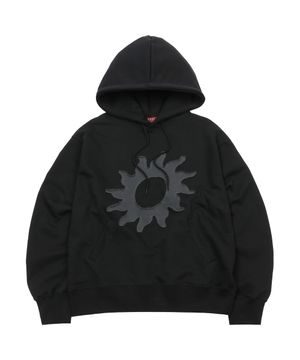 Solaris Applique Hoodie Black