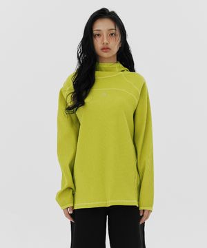 와플 유니 트레일 후디-라임