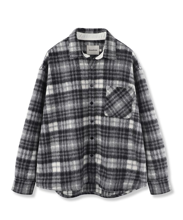 Sanders Check Shirt Jacket BLACK