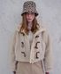 Fuzzy Cropped Duffle Jacket IVORY