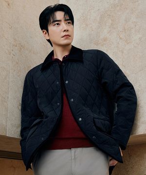 25FW 이태리 울캐시패드 퀼팅 재킷 블랙