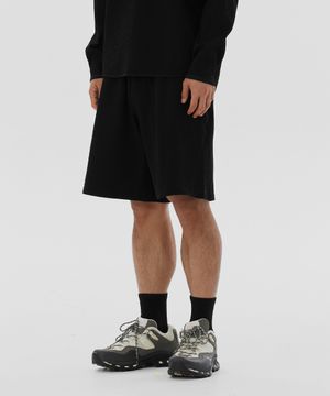 와플 유니 트레일 쇼츠-블랙