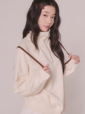 반집업 스웨트셔츠 (2color)