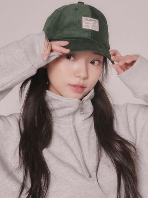 래빗 라벨 코듀로이 볼캡 (2color)