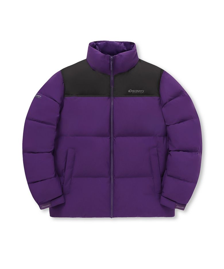 유니 반슬리 다운 숏패딩 (PURPLE)