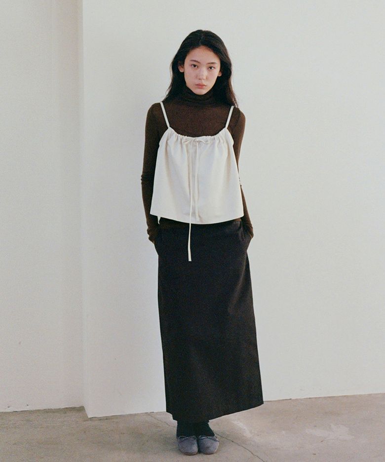 Shirring Bustier (2 colors)