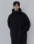 사일런트 롱 후드 쓰리버튼 야상 _ 블랙