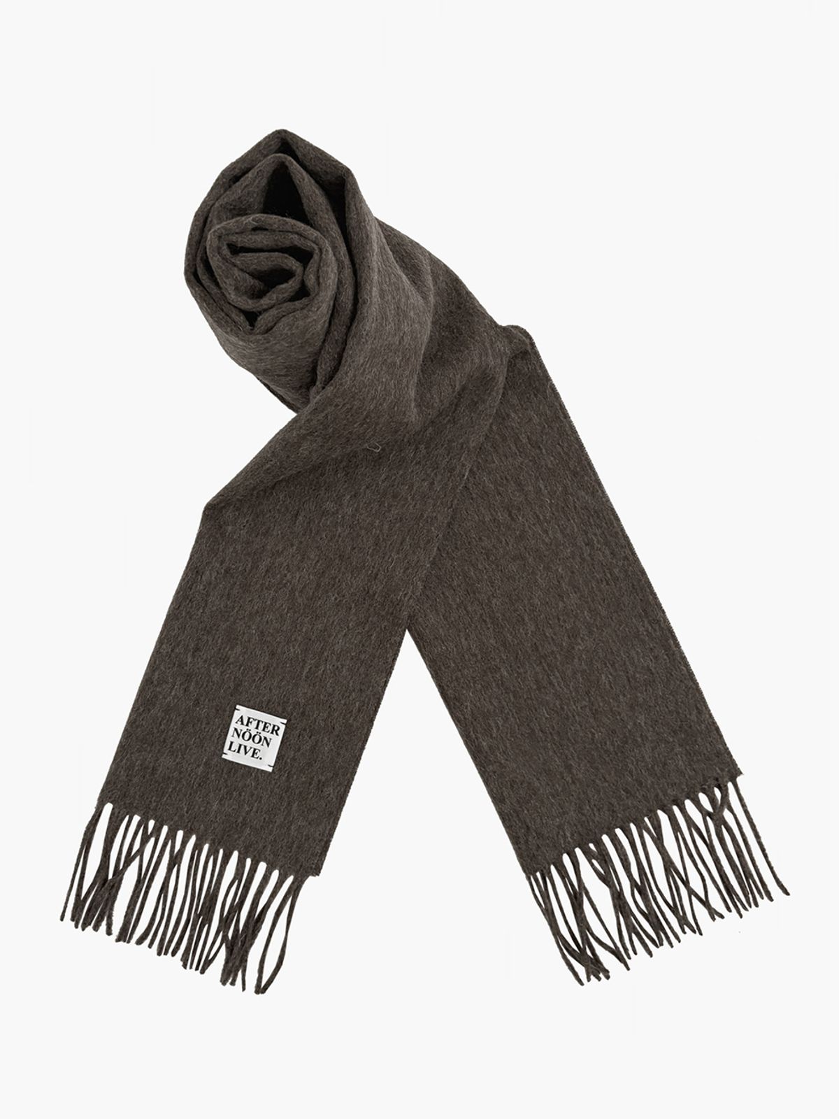 애프터눈라이브(AFTERNOONLIVE) Wool Muffler (Ash Brown)
