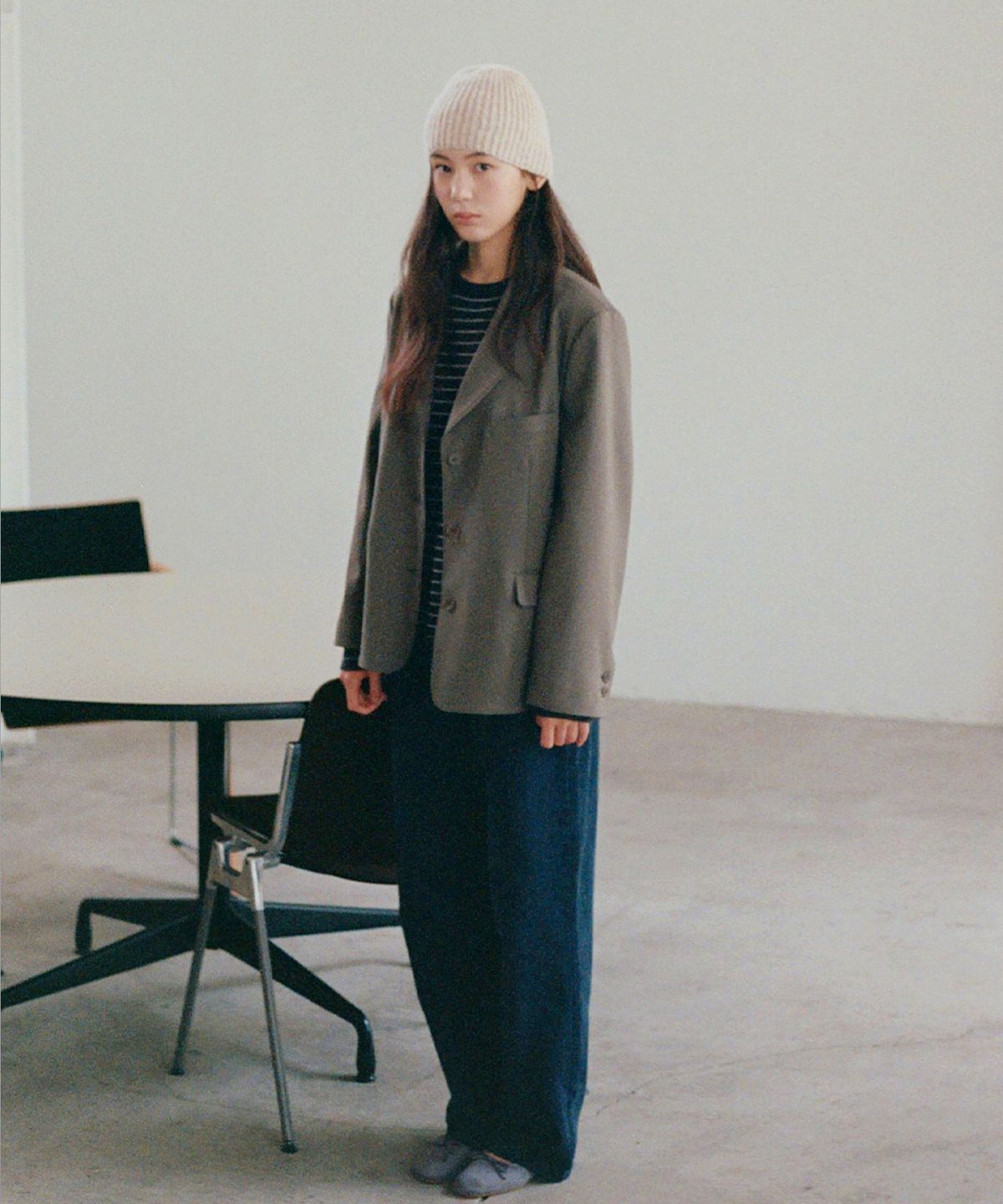 벗튼(BUT'TON) WooL Single Jacket (khaki-brown)
