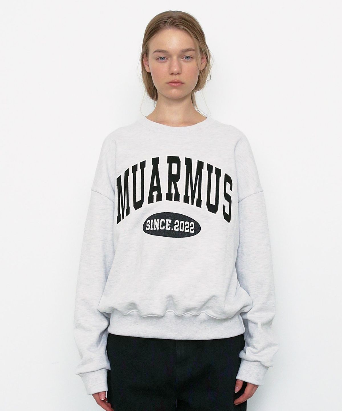 무아르무스(MUARMUS) Muarmus 2022 Sweatshirt [White Melange]