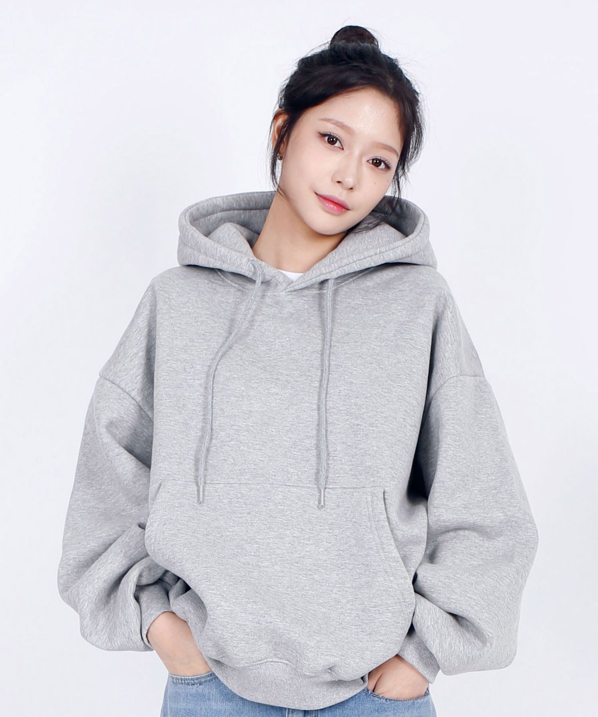 텐블레이드(TENBLADE) 미니멀 오버핏 기모 후드티 남녀공용 (6컬러)