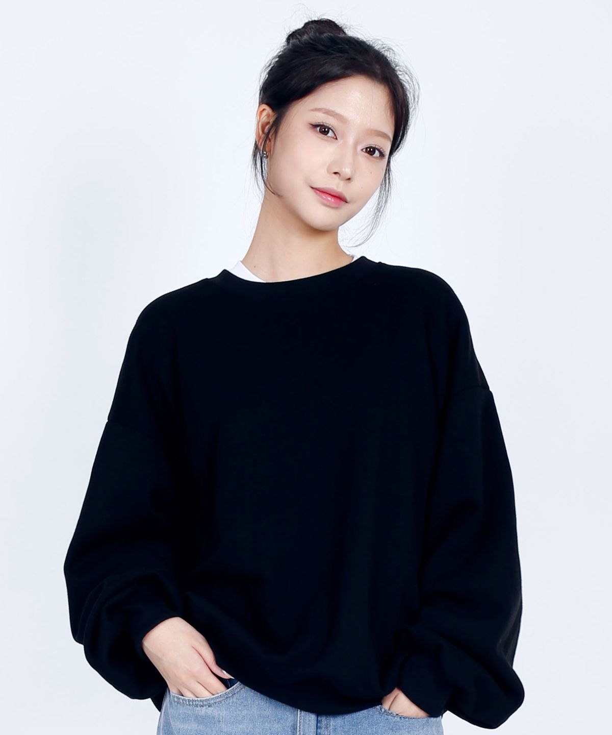 텐블레이드(TENBLADE) 미니멀 오버핏 기모 맨투맨 남녀공용 (6컬러)