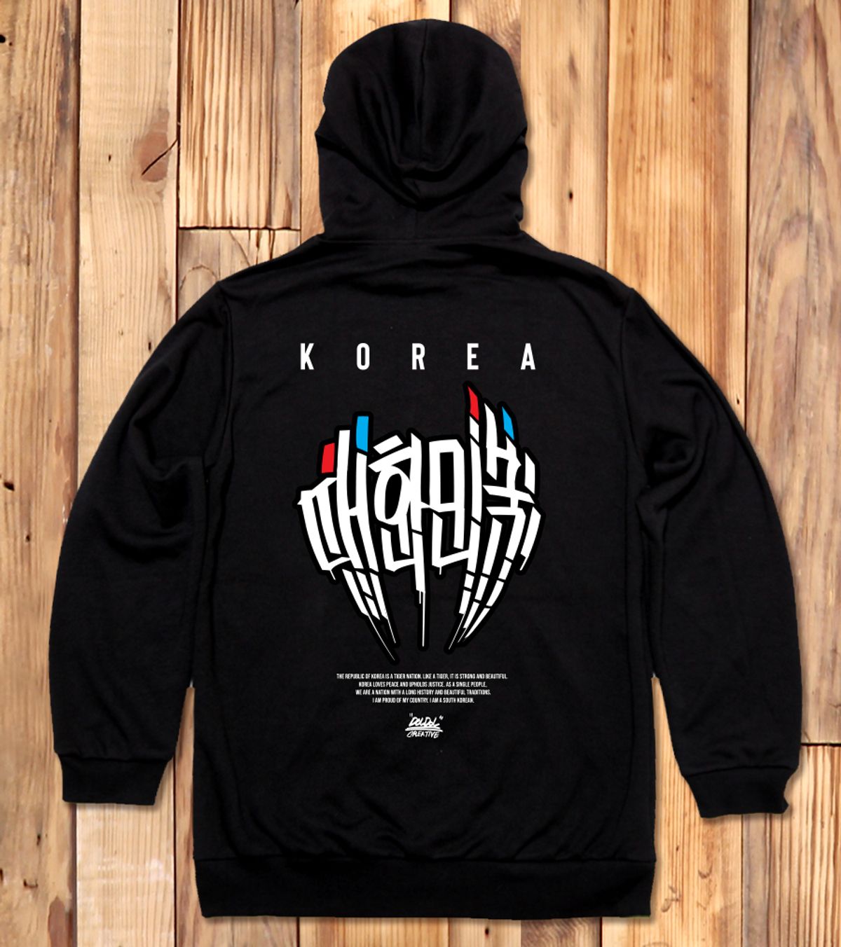 돌돌(DOLDOL) DMK_HOODY_174 그래피티 아티스트 데빌몽키 호랑이 대한민국 후드티 후디