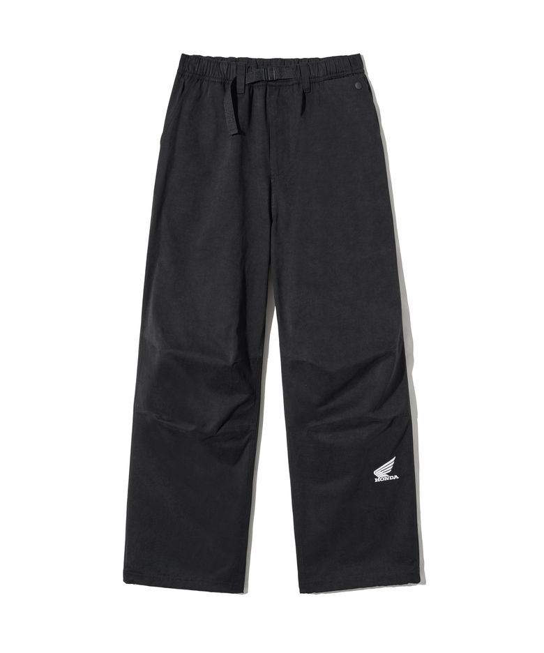 H-Tech Peach Cotton Strap Pants Black