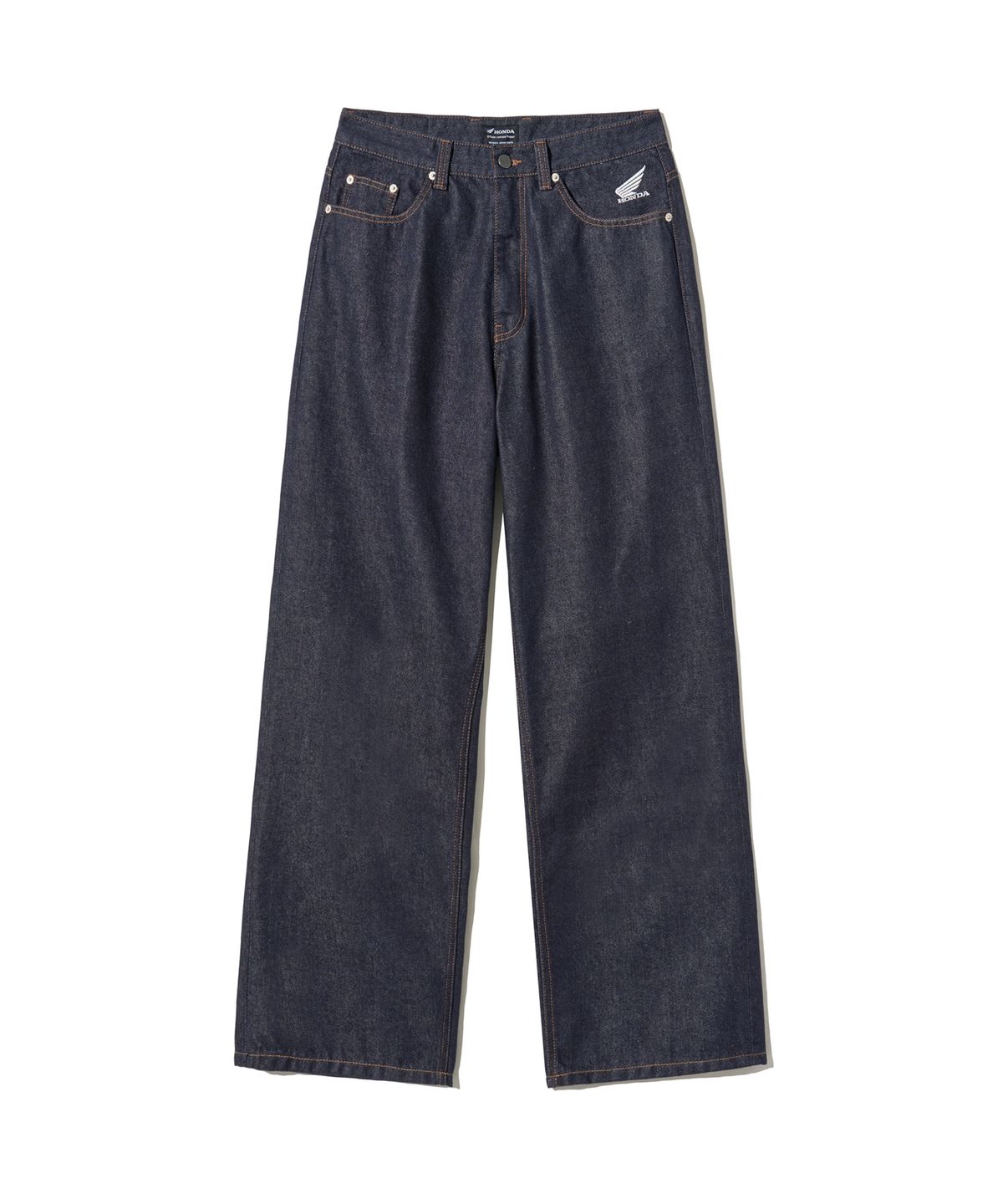 핍스 모터사이클(PHYPS MOTORCYCLE) Wing Logo Denim Pants Dark Navy