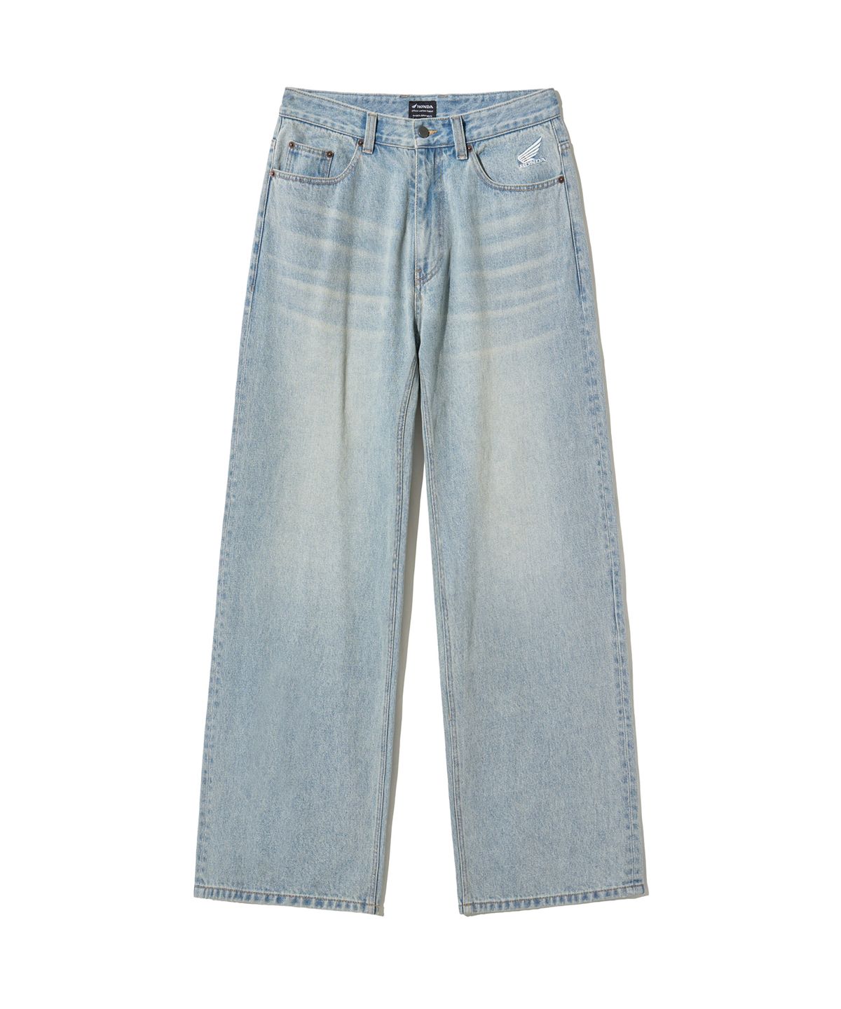 핍스 모터사이클(PHYPS MOTORCYCLE) Wing Logo Denim Pants Vintage Blue