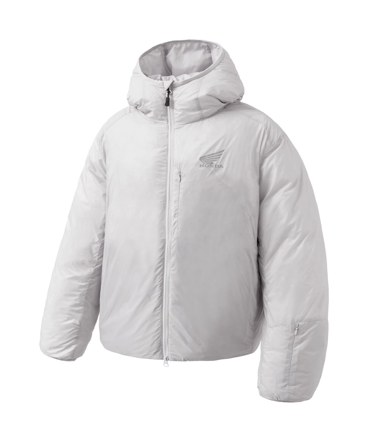 핍스 모터사이클(PHYPS MOTORCYCLE) H-Tech Non Quilting Hoodie Jacket Silver