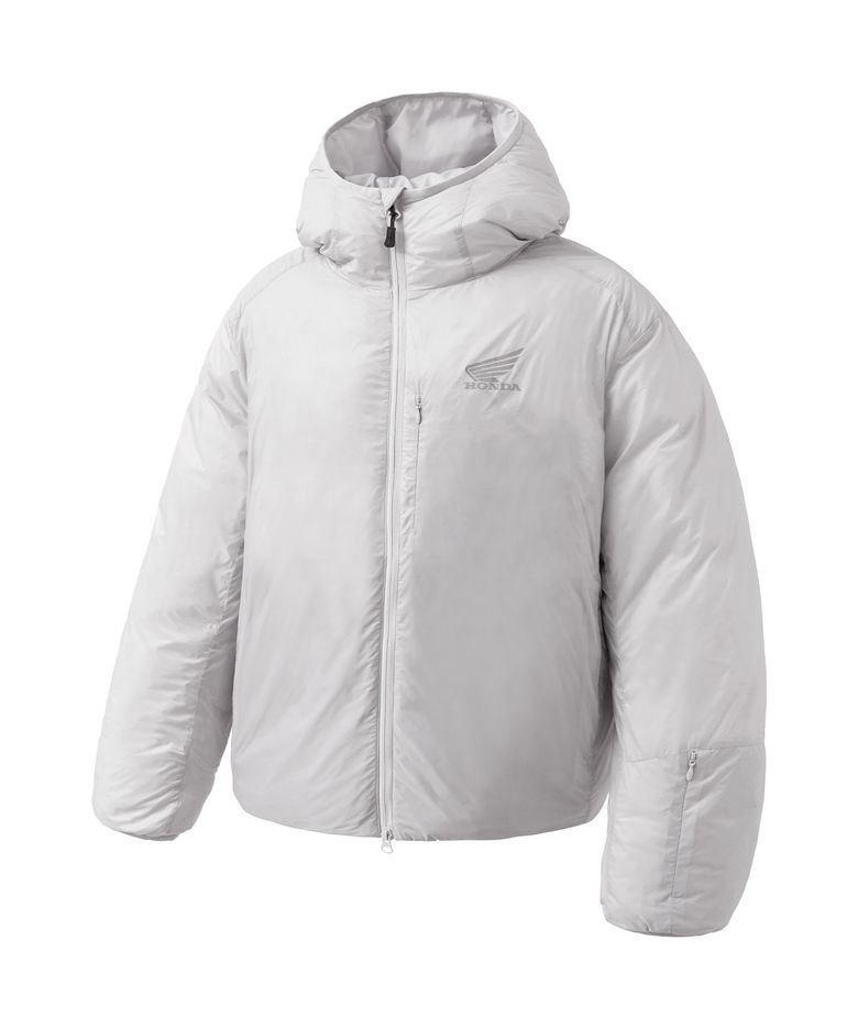 H-Tech Non Quilting Hoodie Jacket Silver