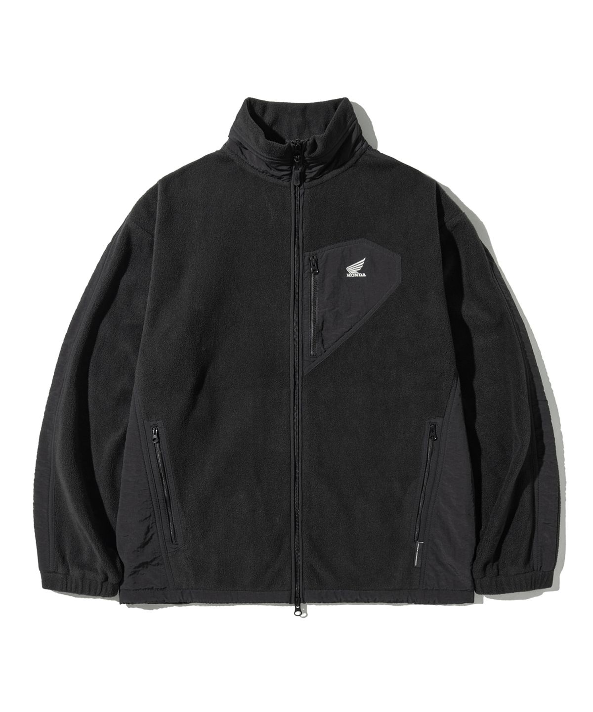 핍스 모터사이클(PHYPS MOTORCYCLE) H-Tech Fleece Pocket Jacket Black