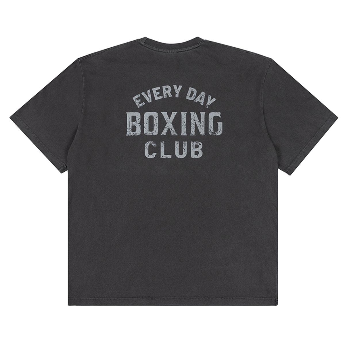 더트웰브라운드(THE 12TH ROUND) Pigment Charcoal Oversized T-Shirt with THE 12TH ROUND every day boxig club