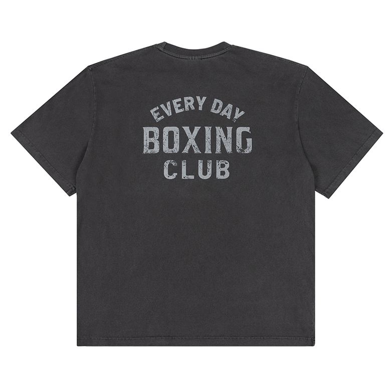 Pigment Charcoal Oversized T-Shirt with THE 12TH ROUND every day boxig club